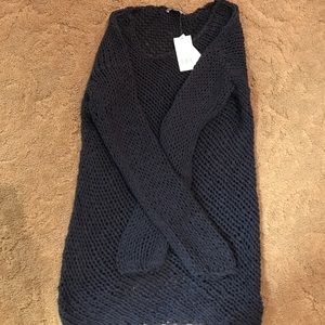 NWT Vince Navy cable knit sweater